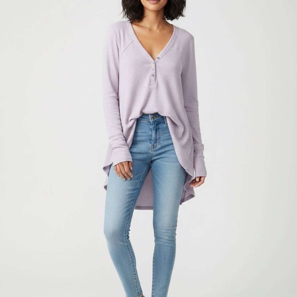 FP Movement by Free People Lavender Long Sleeve Top